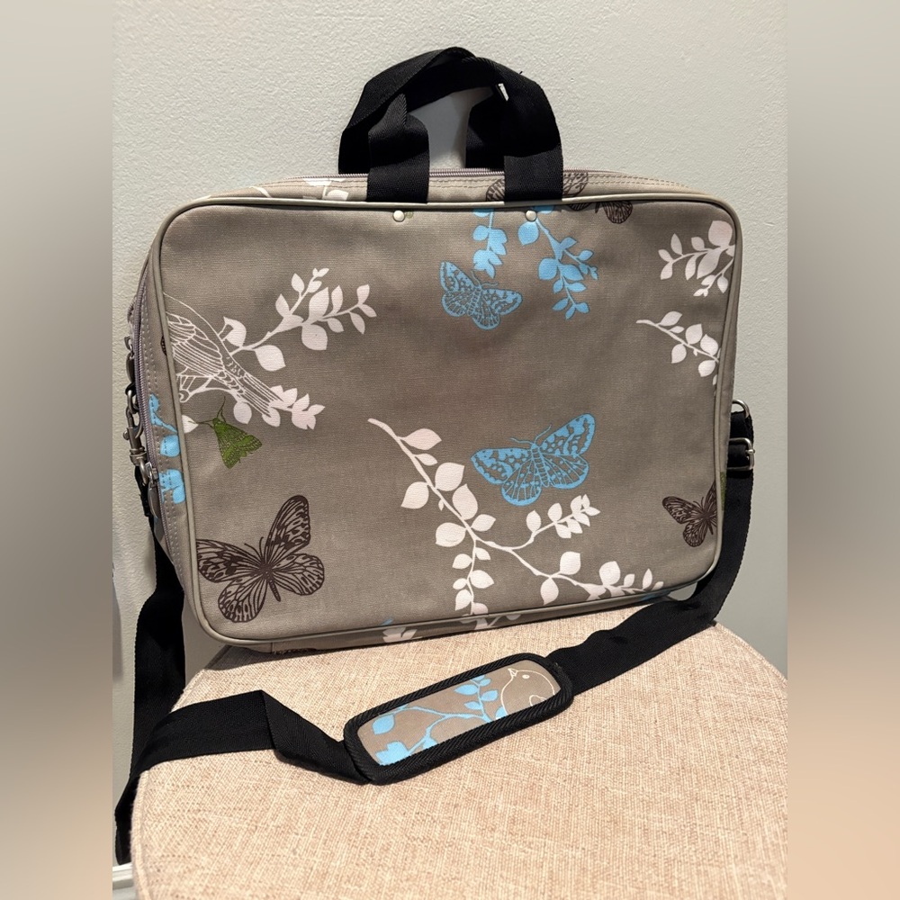 Indigo Gray and Blue Women's laptop bag